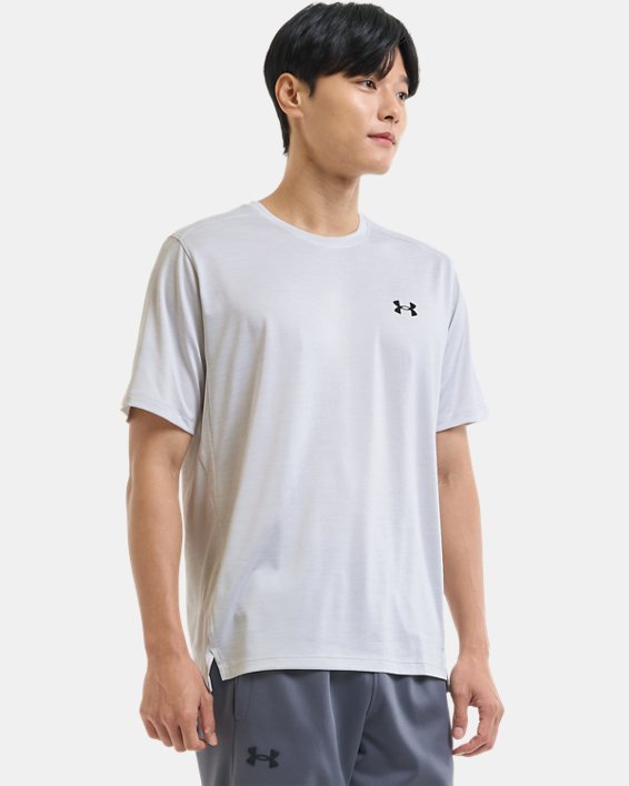 男士UA Tech™ Vent短袖T恤 in White image number 2
